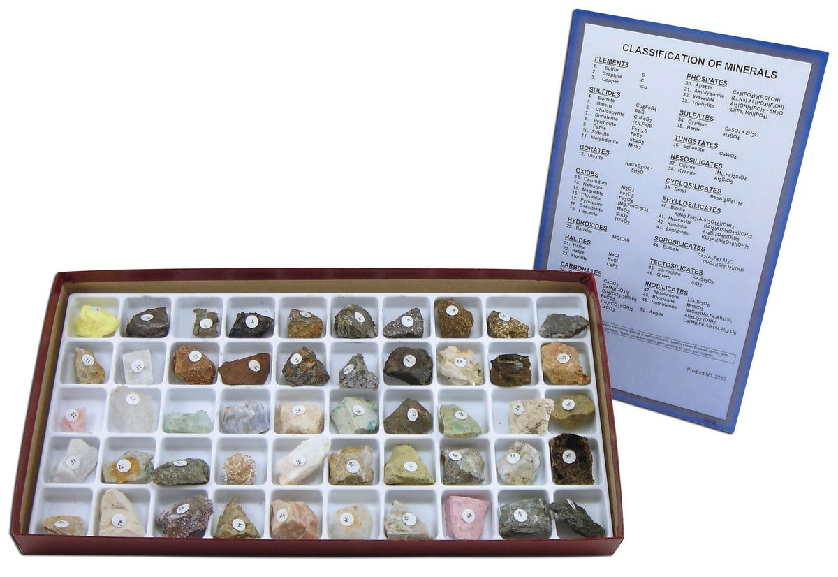 ROCK COLLECION CLASS MINERALS S/50