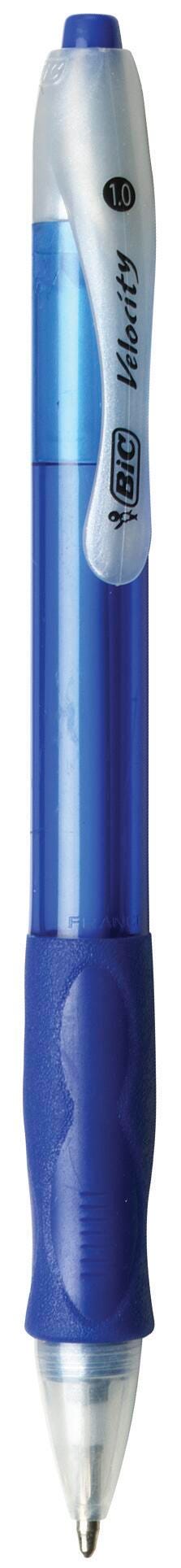 PEN BLUE BIC VELOCITY RETR MEDIUM 1.0MM PACK OF 12