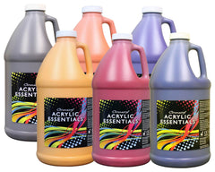 PAINT ACRYLIC CHROMACRYL ESSENTIALS HALF GALLON ASST SECONDARY COLORS SET OF 6