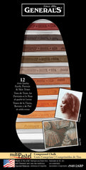 PASTEL CHALK GENERALS MULTIPASTEL ASST EARTH/PORTRAIT SET OF 12