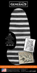 CHARCOAL STICKS COMP GENERALS ASST HARDNESS SET OF 12