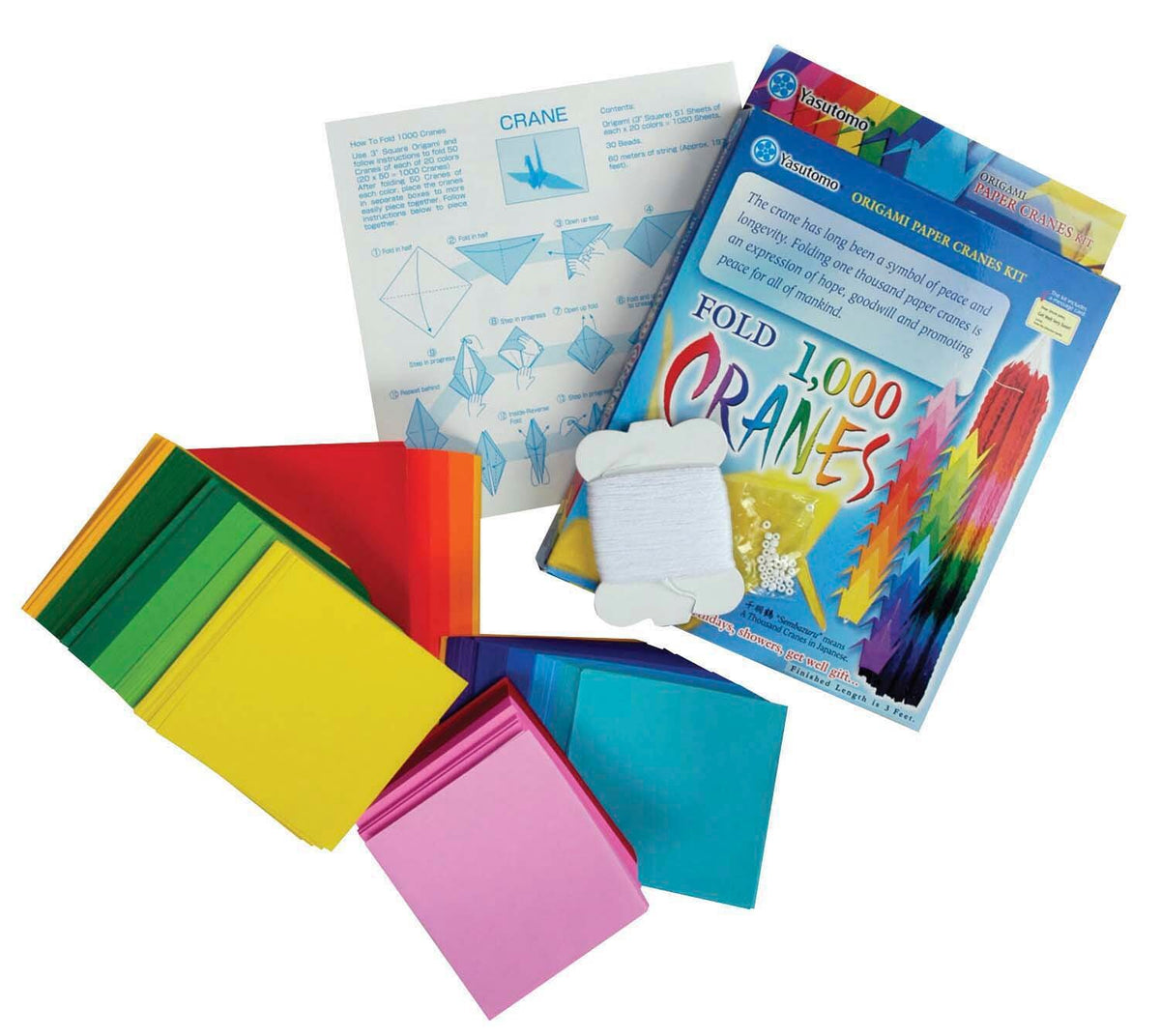 PAPER ORIGAMI YASUTOMO 100 CRAMES MINI KIT