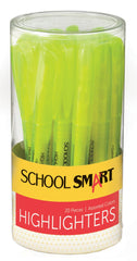 HIGHLIGHTER YELLOW PEN SCHOOL SMART PACK OF 20
