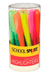 HIGHLIGHTER ASSORTED COLORS PEN SCHOOL SMART SET OF 20