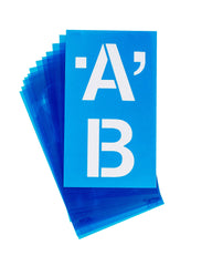 STENCILS 4 IN HELVETICA CAPS ONLY