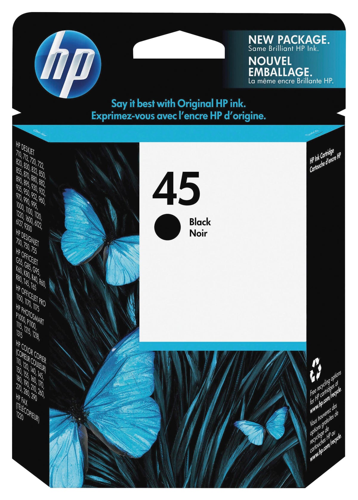 CARTRIDGE INK TONER HP HEW51645A BLACK