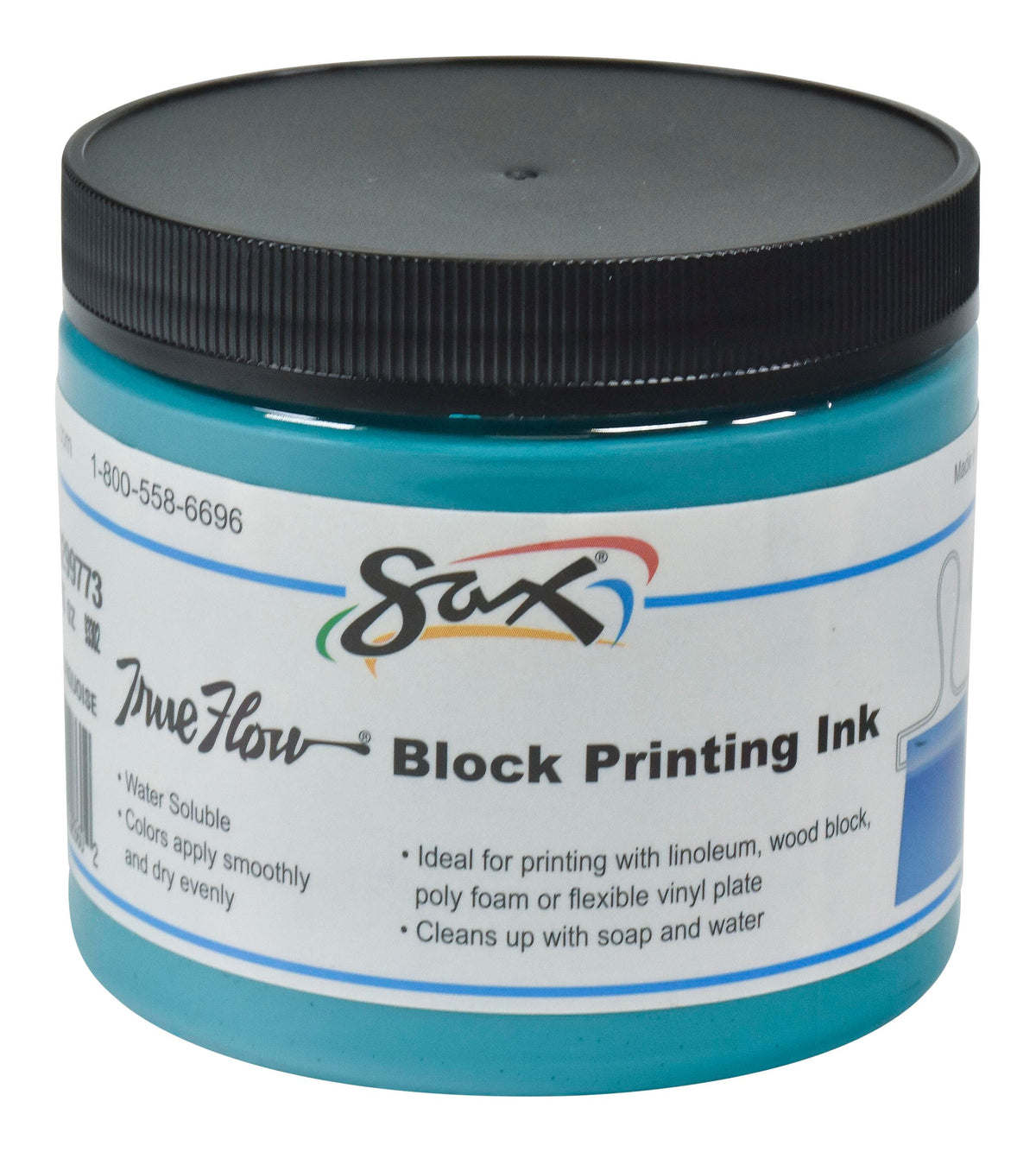 INK BLOCK PRINTING SAX PINT TURQUOISE