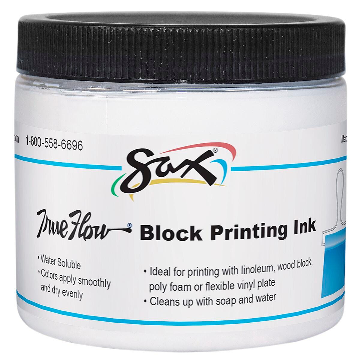INK BLOCK PRINTING SAX PINT WHITE