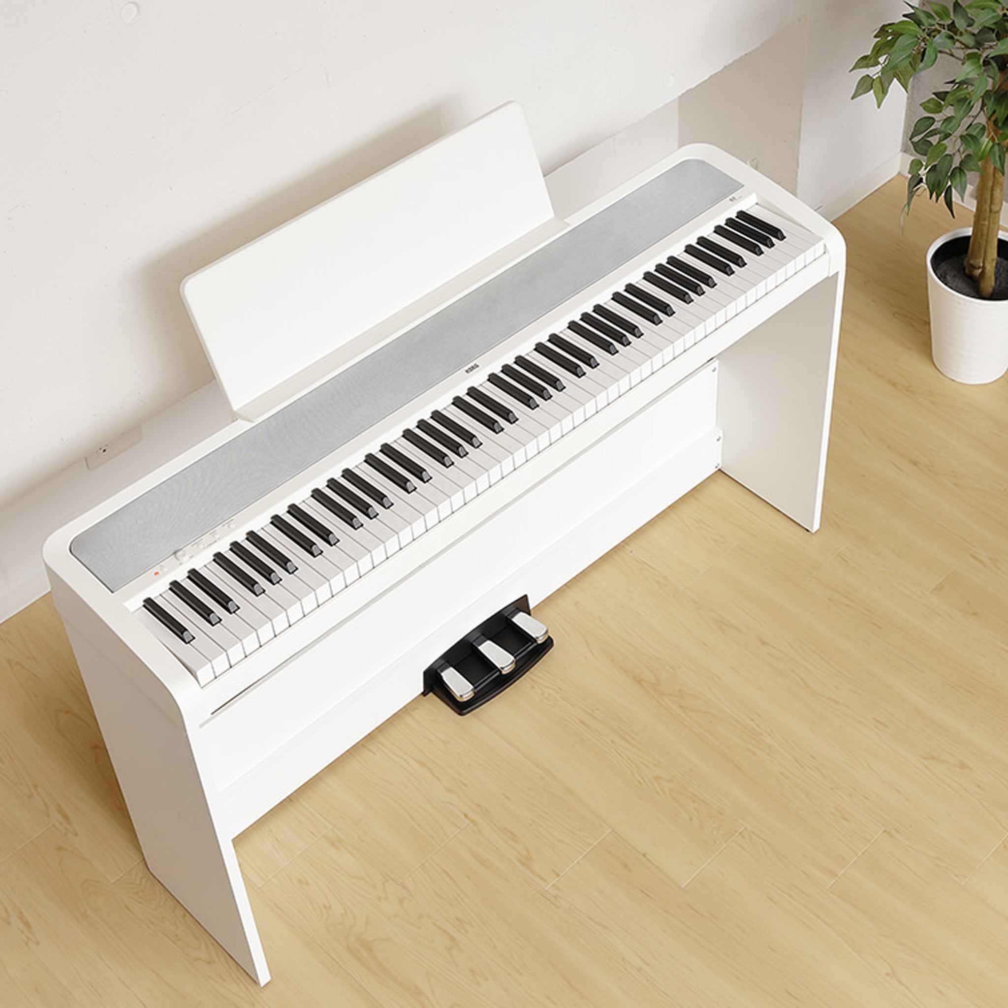 Korg B2 digital piano - White (with stand and pedal unit)