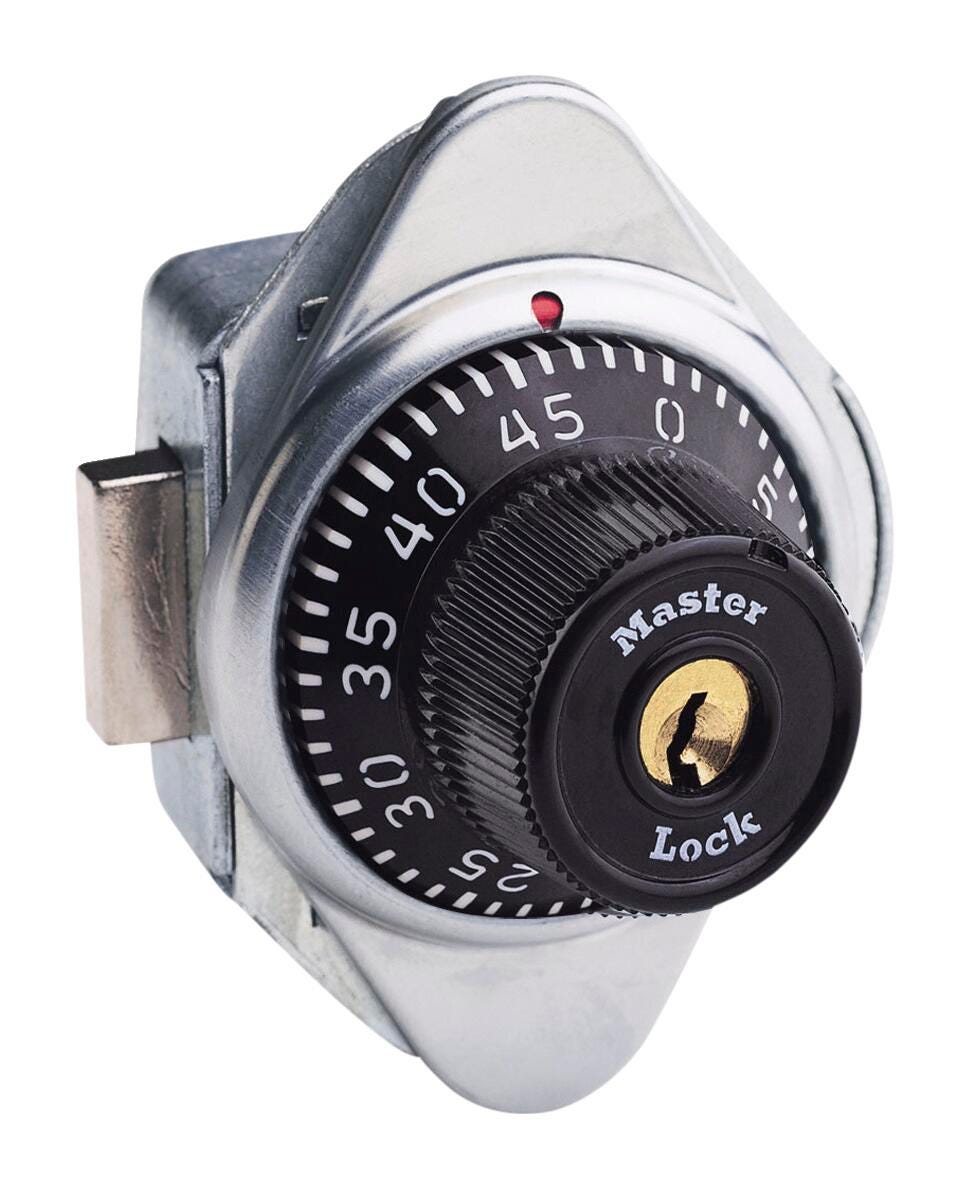 BUILT-IN-LOCK - MASTER LOCK 1670 SERIES BUILT-IN COMBINATION LOCK FOR LIFT HANDLE-SINGLE POINT AND BOX LATCH LOCKERS - RIGHT HINGED - SPECIFY KEY SERIES