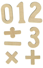 Wooden Numbers/Symbols Set 42