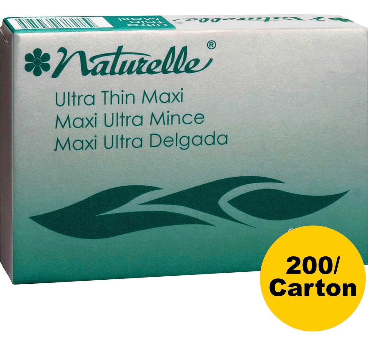 NATURELLE MAXI PAD FOLDED ULTRA THIN 200 PACK