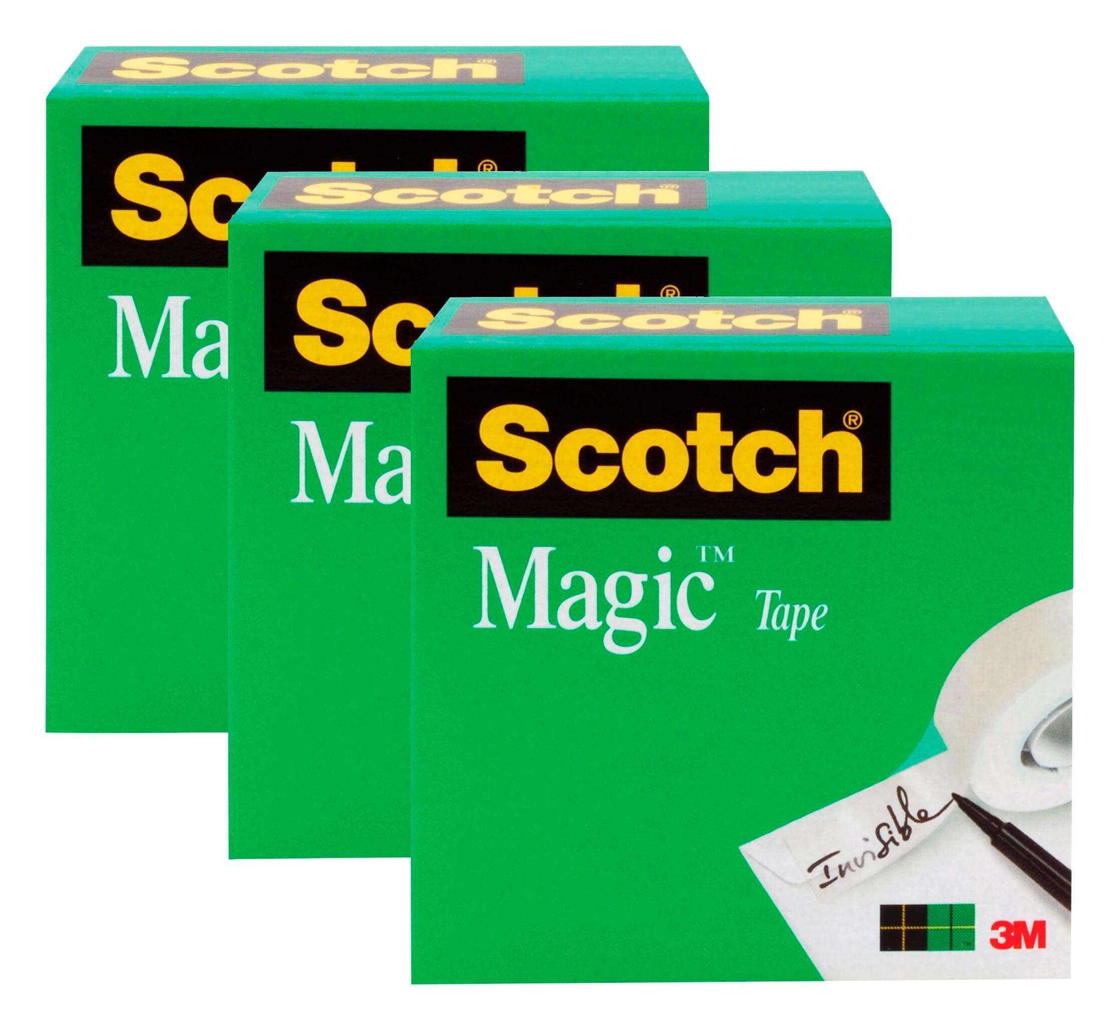 TAPE SCOTCH 810 MAGIC 1IN X 2592IN W/3IN CORE PACK/3