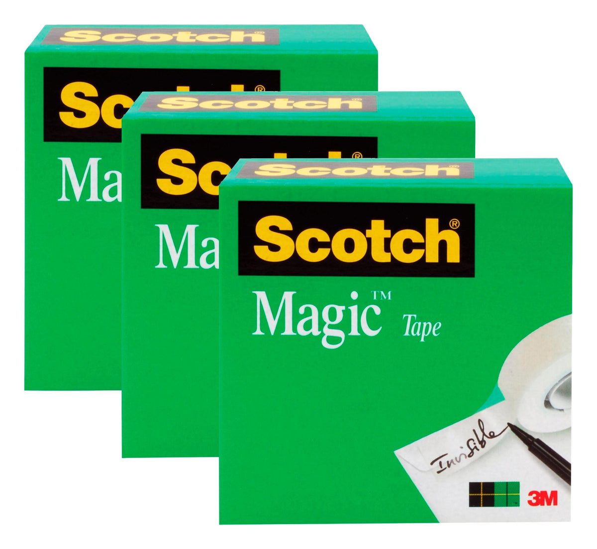 TAPE SCOTCH 810 MAGIC 1IN X 2592IN W/3IN CORE PACK/3