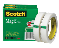 TAPE SCOTCH 810 MAGIC 0.75 IN X 2592 IN W/3IN CORE PACK OF 2