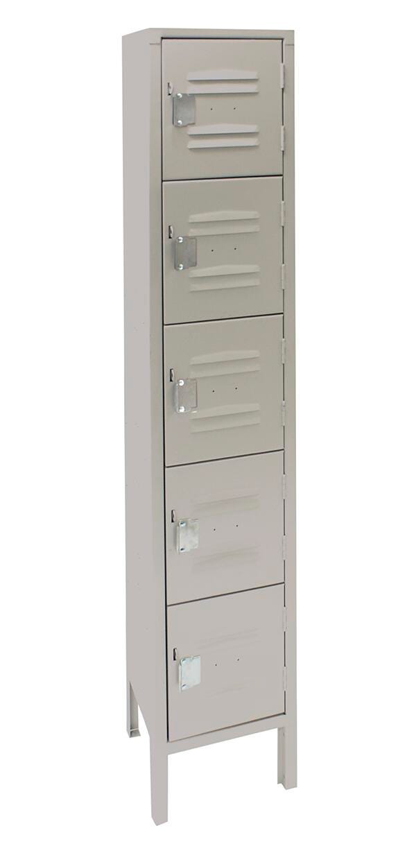LOCKER - REPUBLIC FIVE TIER 1 WIDE LOCKER - 12 W X 15 D X 60 H IN - SPECIFY COLOR
