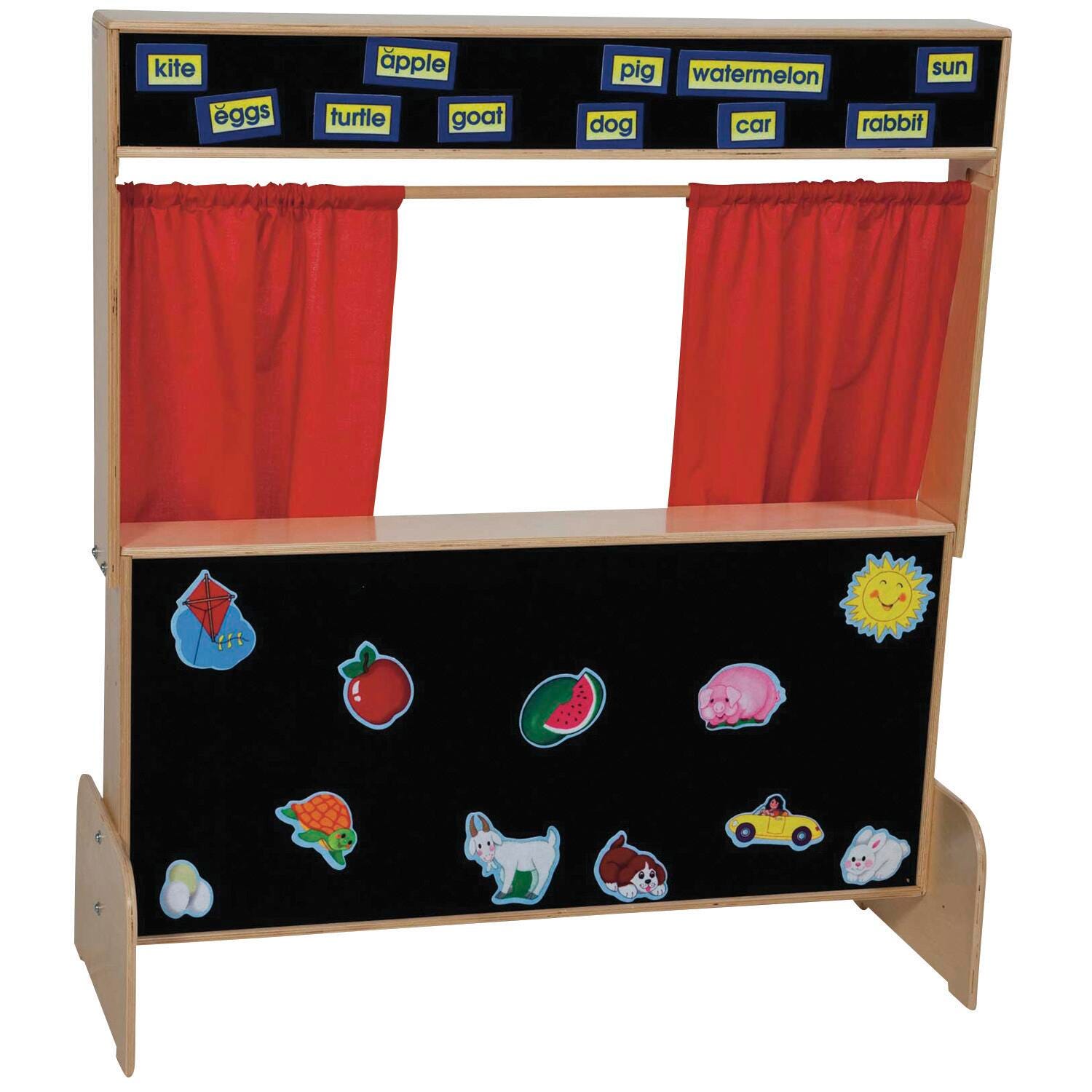PUPPET THEATRE DELUXE 48HX45WX6D W/FLANNELBOARD FRONT