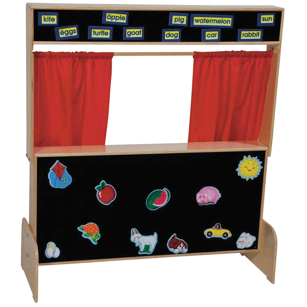 PUPPET THEATRE DELUXE 48HX45WX6D W/FLANNELBOARD FRONT