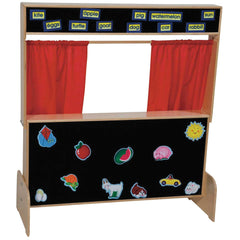 PUPPET THEATRE DELUXE 48HX45WX6D W/FLANNELBOARD FRONT