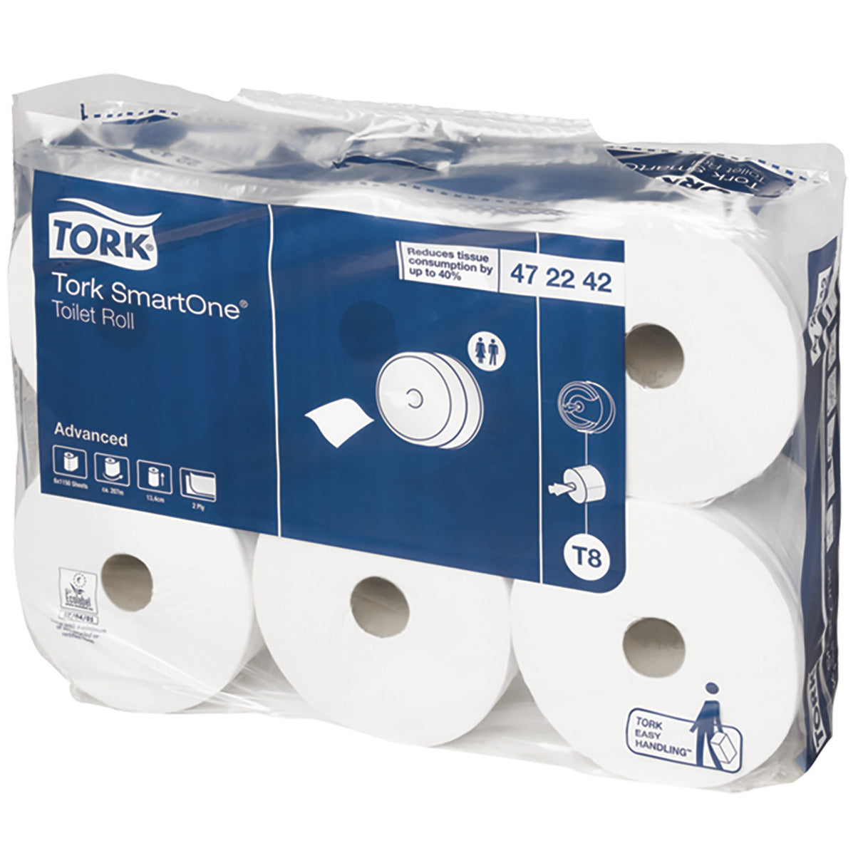 Toilet Tissue 2 Ply Smt1 Cs6 Rolls