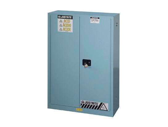CABINET 45 GALLON SC BLUE ACID SAFETY EX 2 SELF CLOSING DOORS