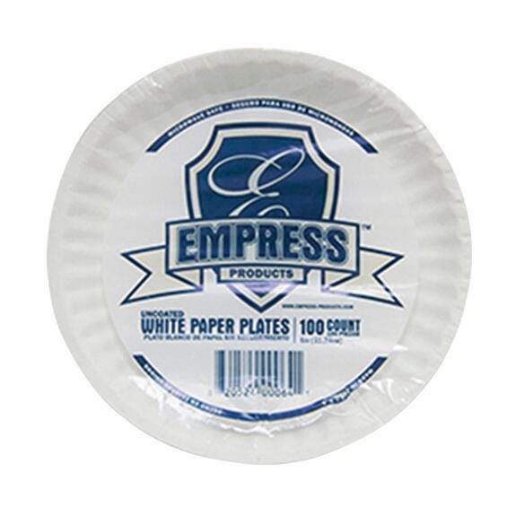 PAPER PLATE 6IN WHITE E30200 PACK OF 1000