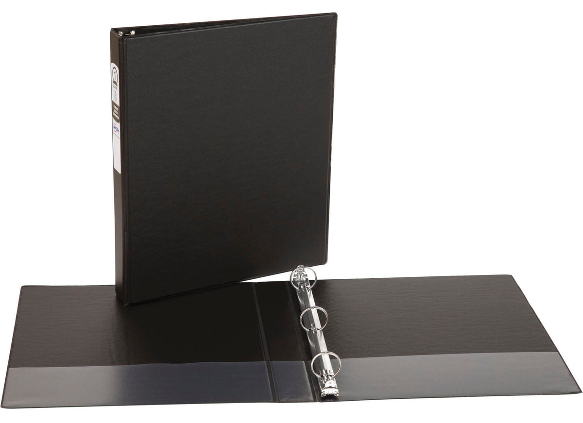 BINDER ECONOMY 1 IN ROUND RING BLACK AVE03301