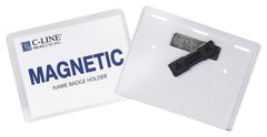 NAME BADGE HOLDER KITS MAGNETIC TOP LOAD 3X4 20/BX