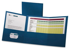 FOLDER 3-POCKET TRI-FOLD BLUE PK OF 20 OXF59802