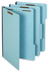 FILE FOLDER PRESSBOARD LEGAL 1/3 CUT LT BLUE PK OF 25 PFX616F213BLUE