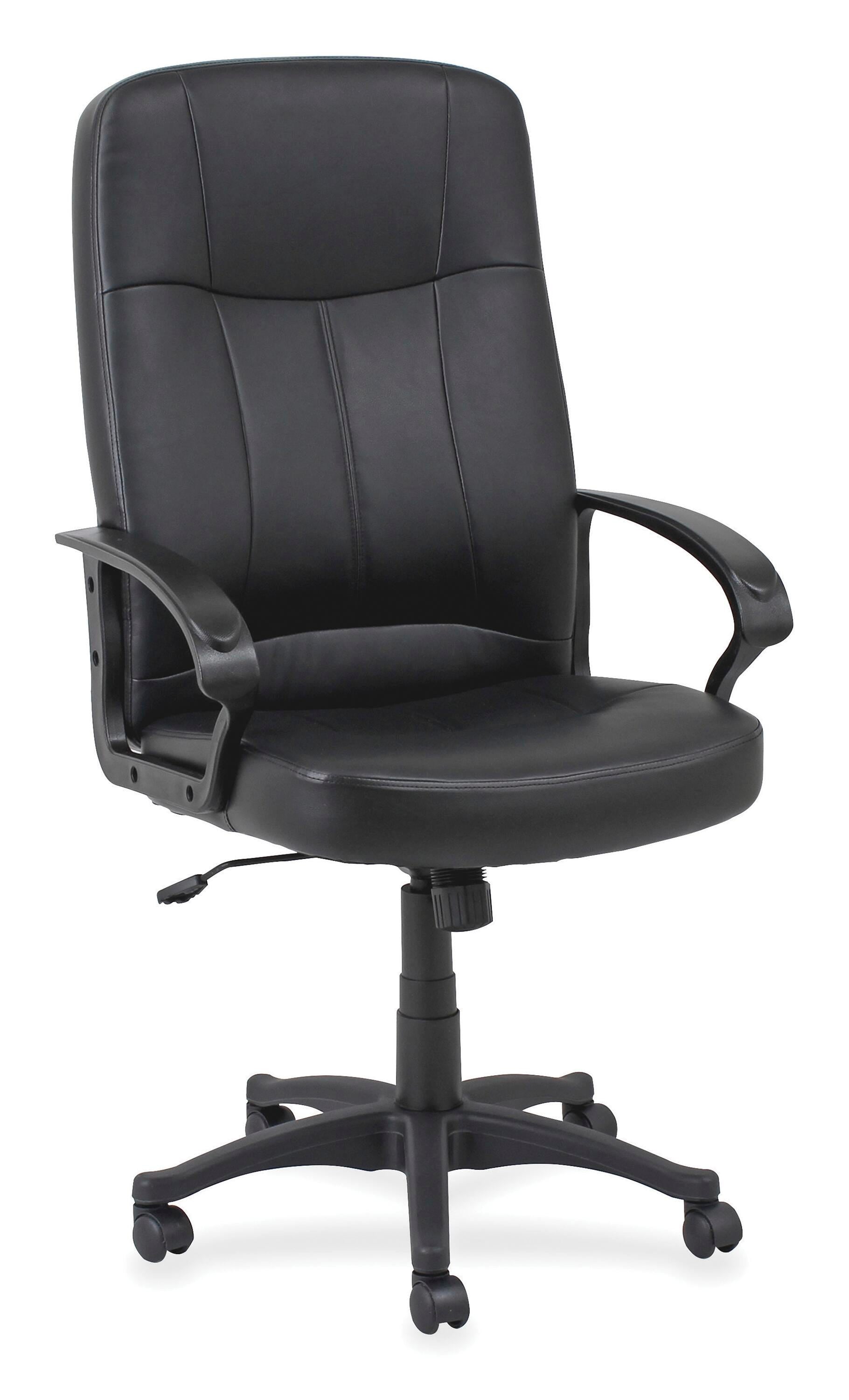 CHAIR EXECUTIVE HIGH-BACK LEATHER BLACK LLR60120