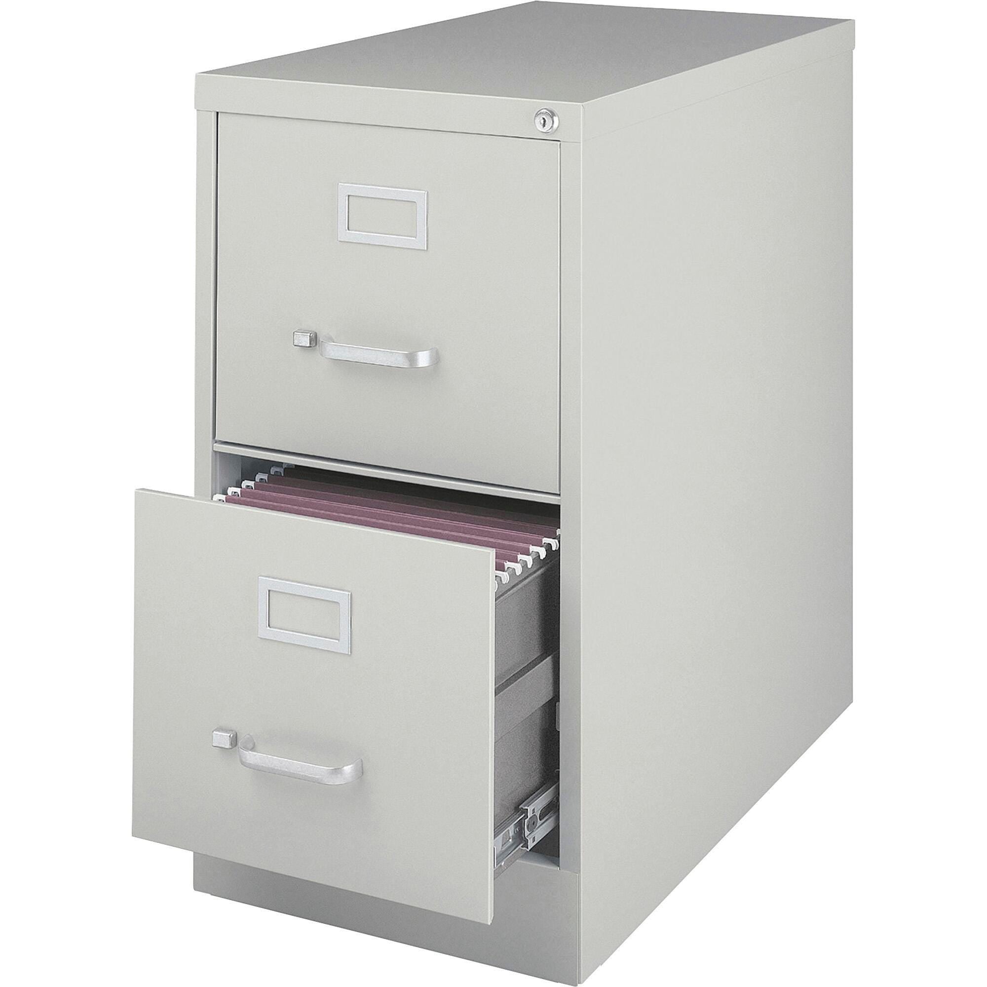 FILE LETTER VERTICAL W/LOCK 2-DRAWER LIGHT GRAY LLR60195