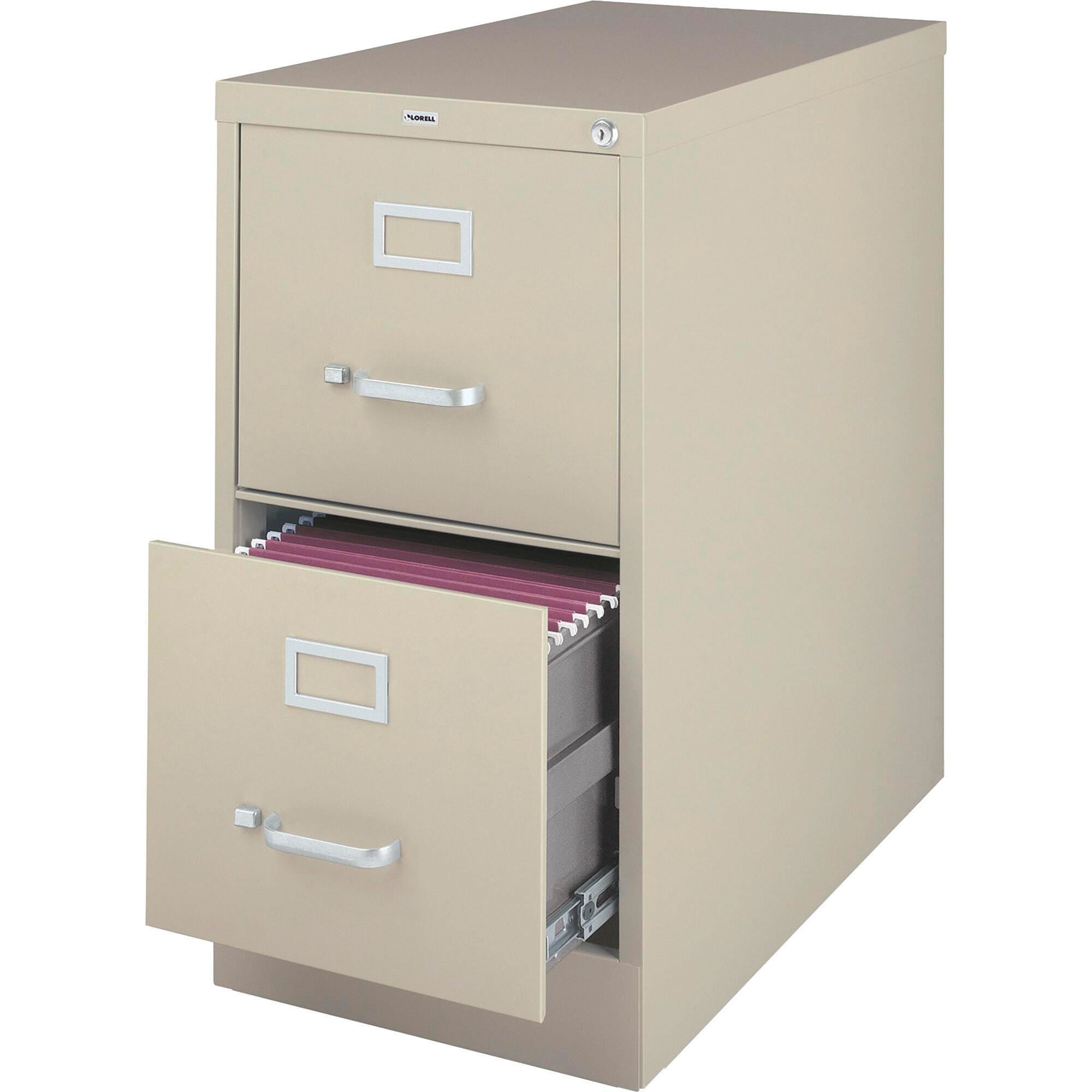 FILE LETTER VERTICAL W/LOCK 2-DRAWER PUTTY LLR60196