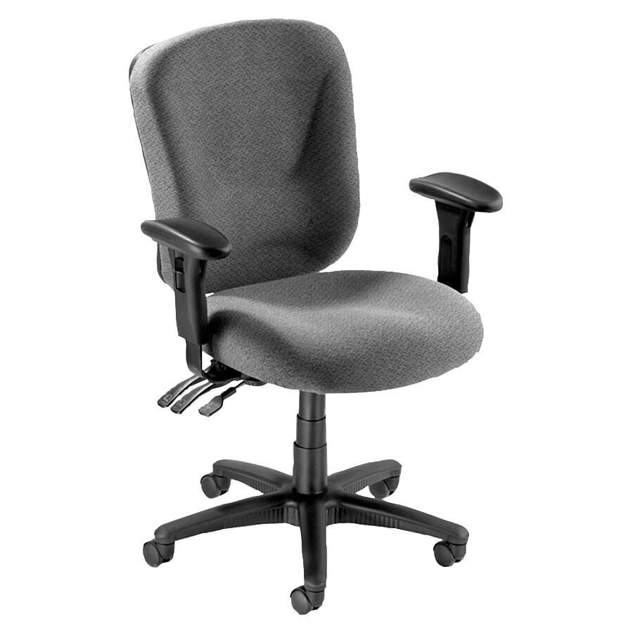 CHAIR TASK MID-BACK FABRIC GRAY LLR66125