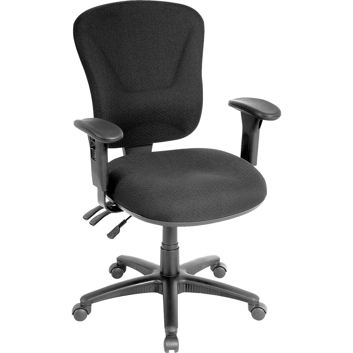 CHAIR TASK MID-BACK FABRIC BLACK LLR66128