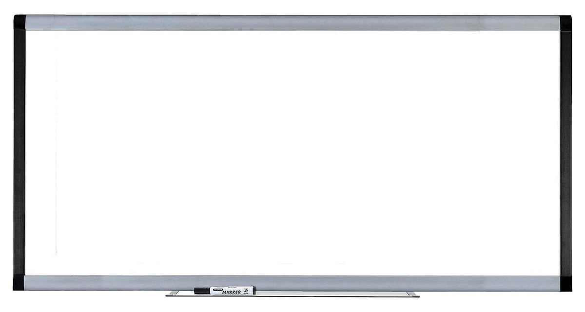 BOARD DRY-ERASE 8X4 MAGNETIC SILVER/EBONY LLR69654