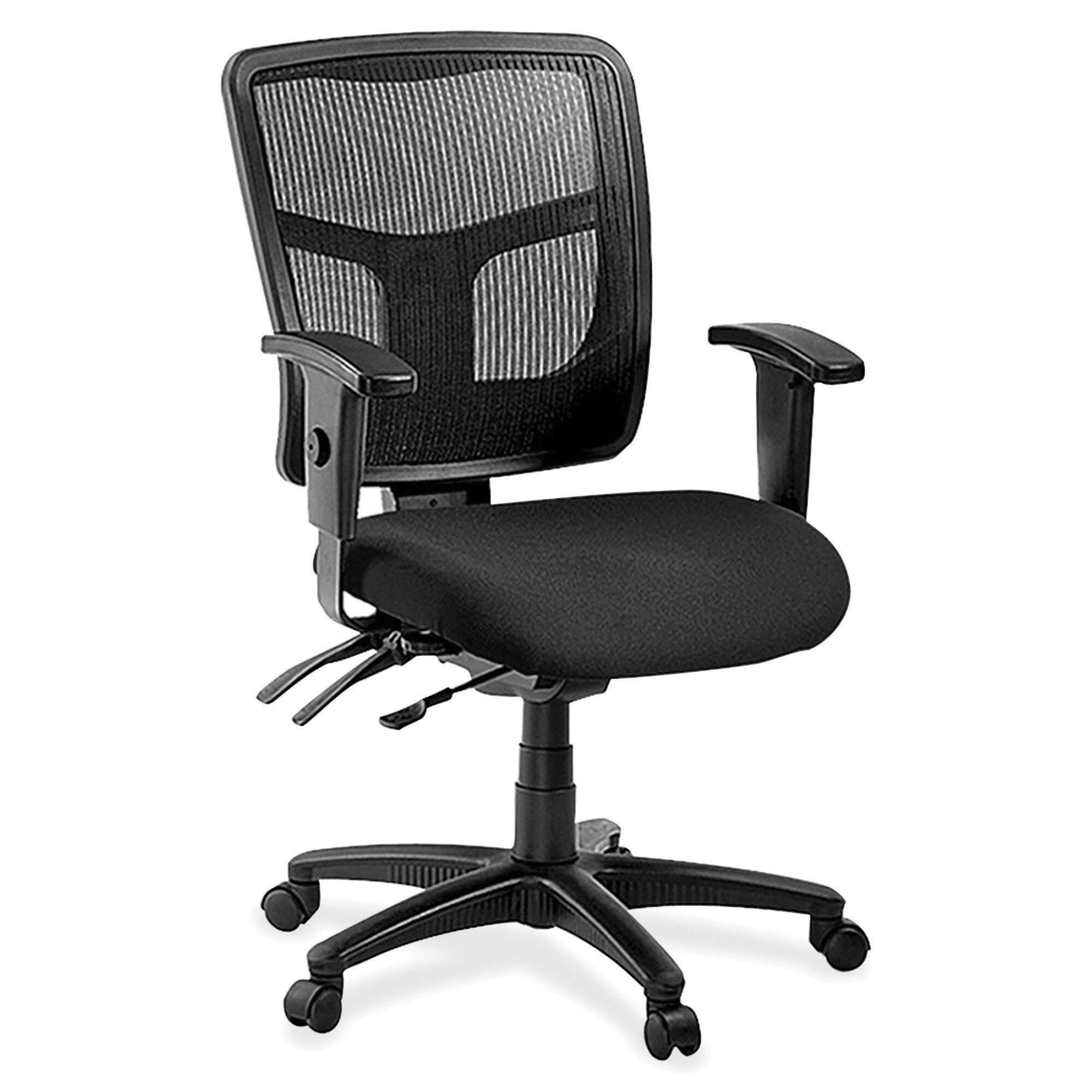 CHAIR MANAGERIAL MID-BACK SWIVEL MESH BLACK LLR86201