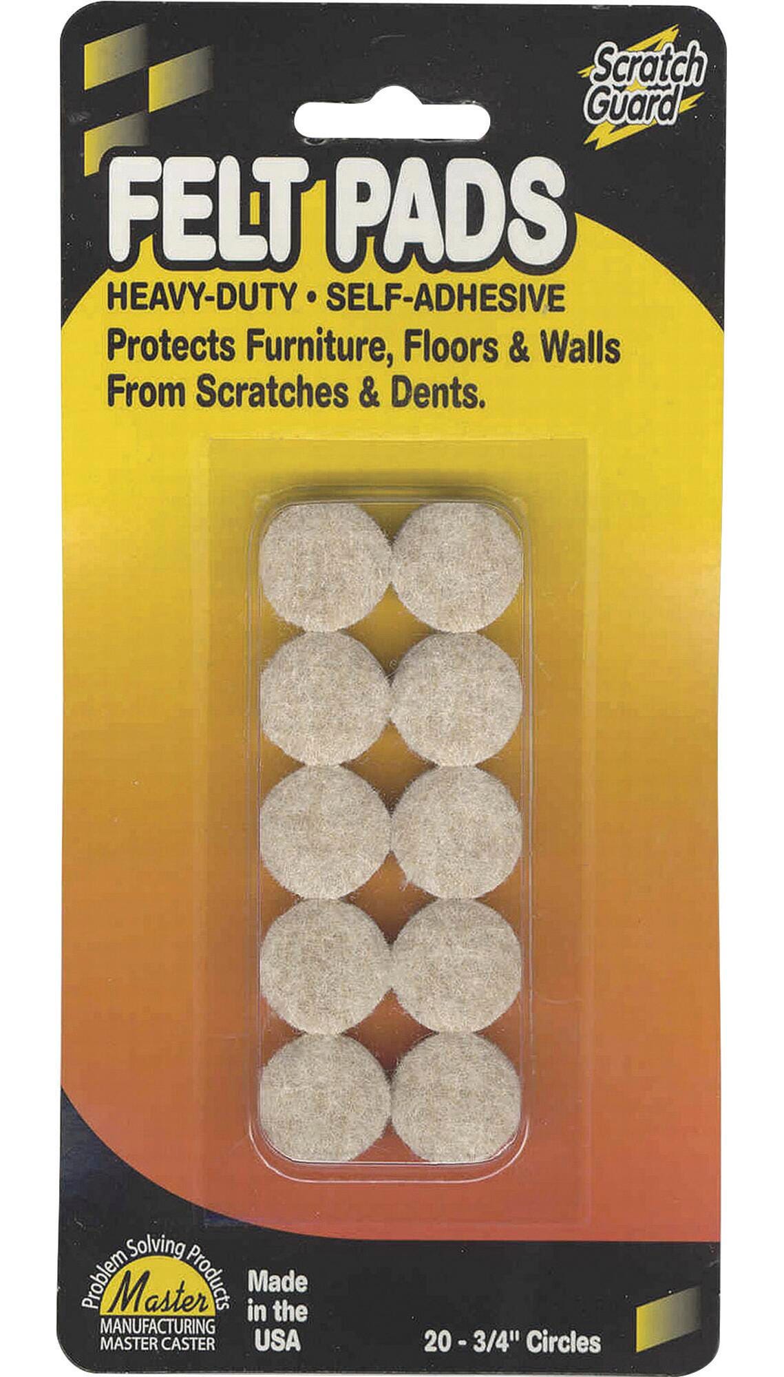ACCESSORIES - GUARD SCRATCH FELT 3/4 CIRCLES BEIGE MAS88493 PACK OF 20