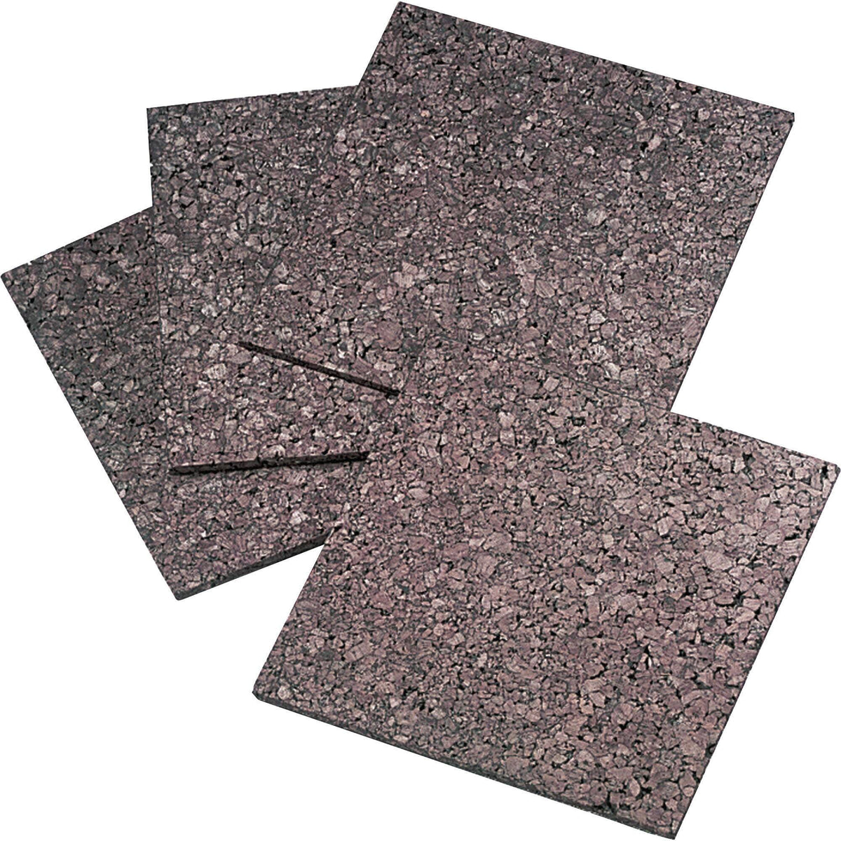 CORK PANELS SELF STICK 12X12IN DARK NATURAL - QRT101Q - PACK OF 4