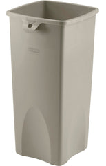 RECEPTACLE - UNTOUCHABLE SQUARE CONTAINER - 23 GALLON CAPACITY - 15-1/2 W X 16-1/2 D X 32-9/10 H IN - PLASTIC - BEIGE COLOR - EACH