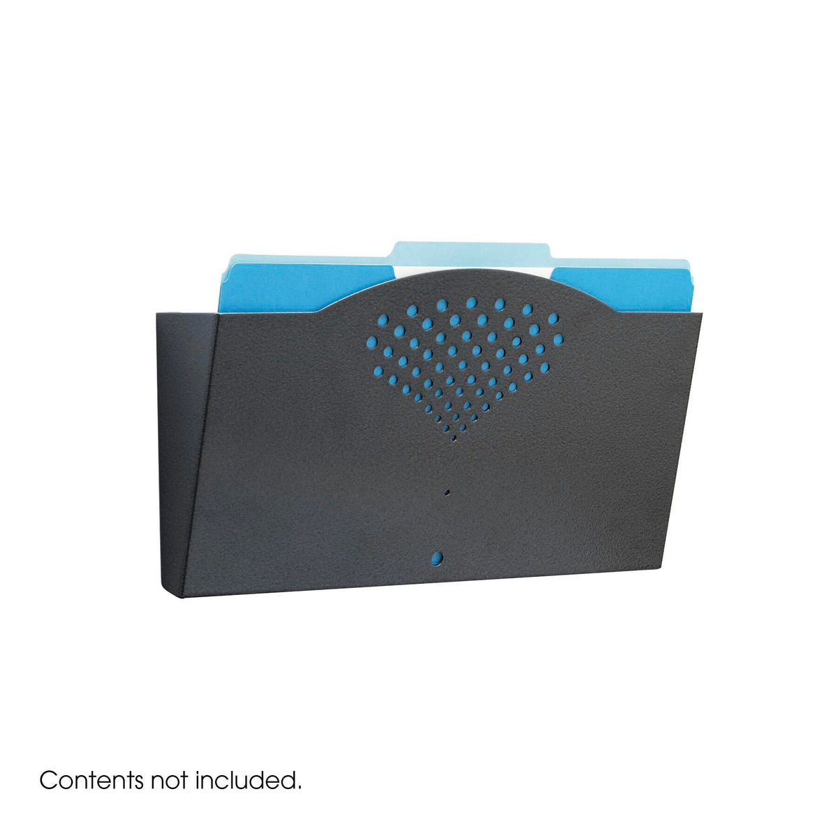 WALL POCKETS STEEL 15 X 3 X 9 IN SINGLE LEGAL BLACK