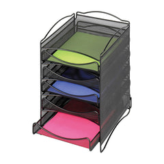 ORGANIZER MESH 5 DRAWER ADJUSTABLE BLACK SAF9432BL