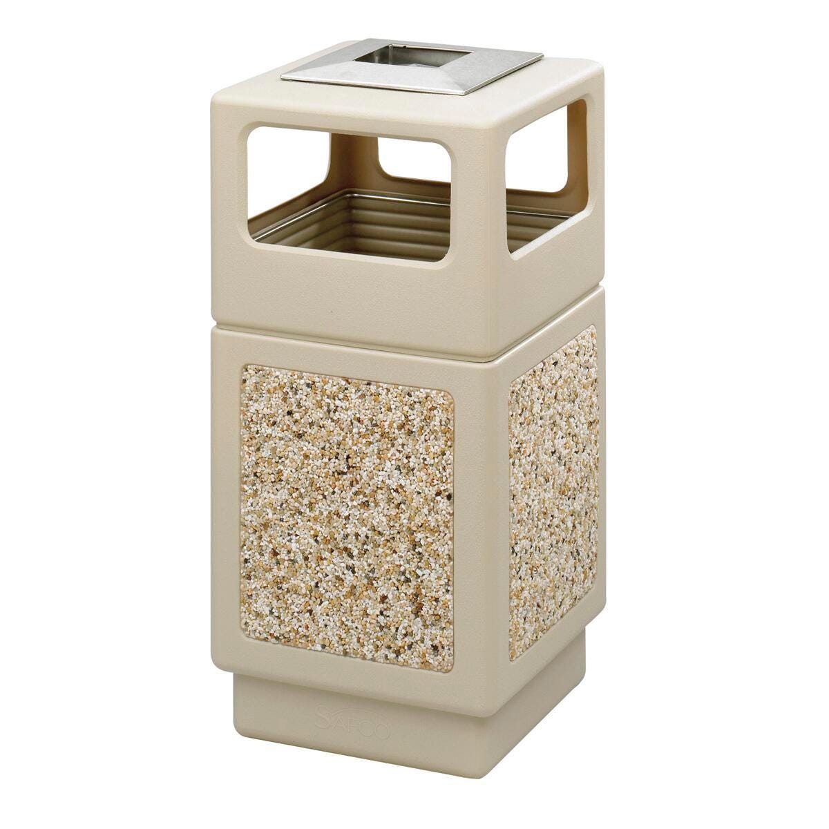 DUP - RECEPTACLE AGGREGATE 38GALLONG TAN