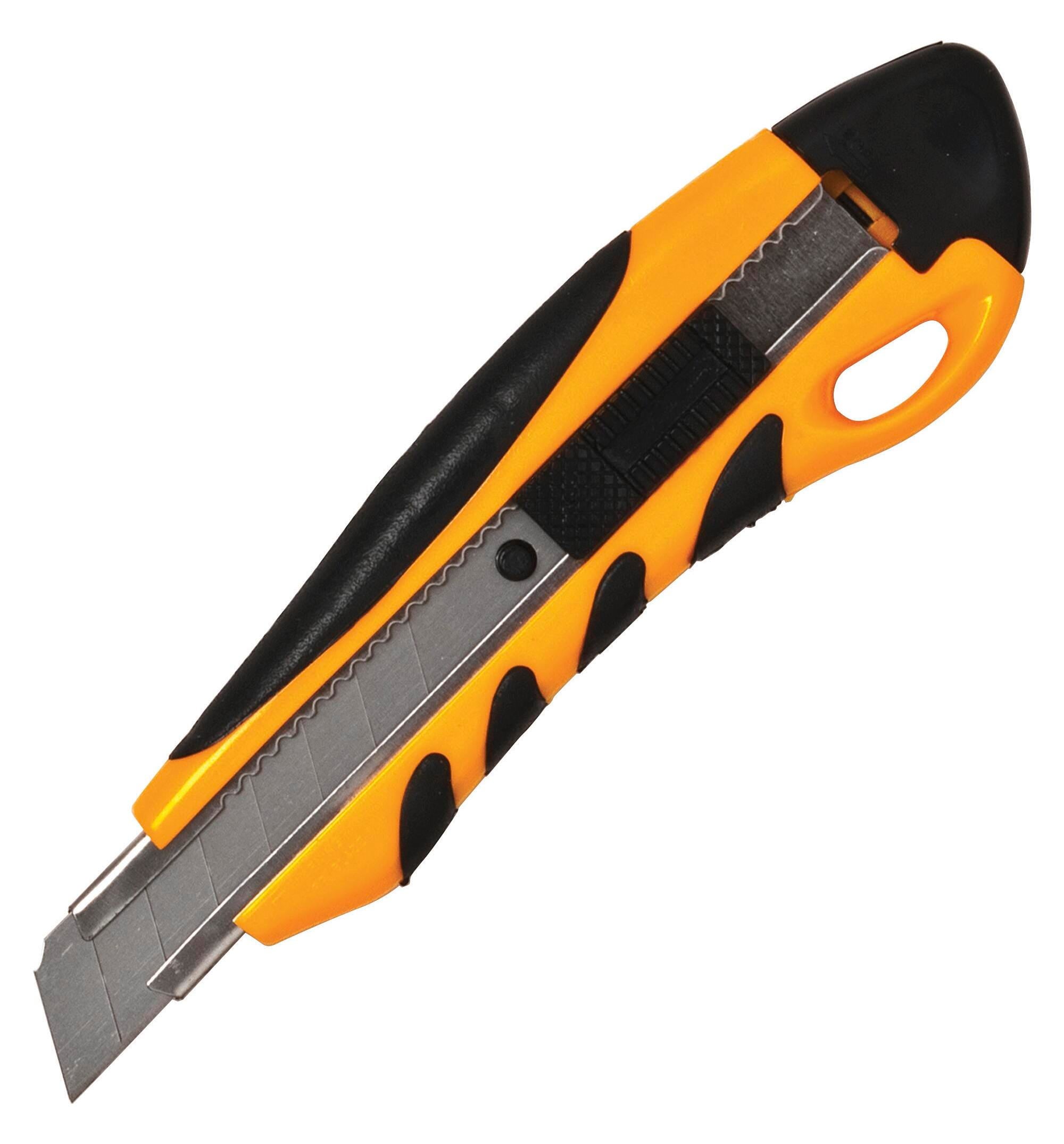 PVC GRIP KNIFE STAINLESS STEEL CHAMBER YELLOW/BLACK