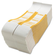 STRAP CURRENCY 1000 WHITE/YELLOW SPRBS1000WK PACK OF 1000