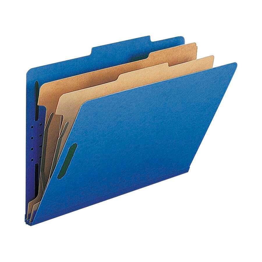 CLASSIFICATION FOLDERS LEGAL 2 DIVIDERS BLUE PK OF 10 NATSP17228