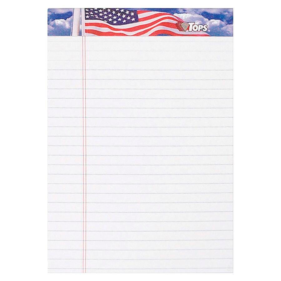 PAD LEGAL AMERICAN PRIDE 5X8 IN WHITE 50 SHTS PK OF 3 TOP75103