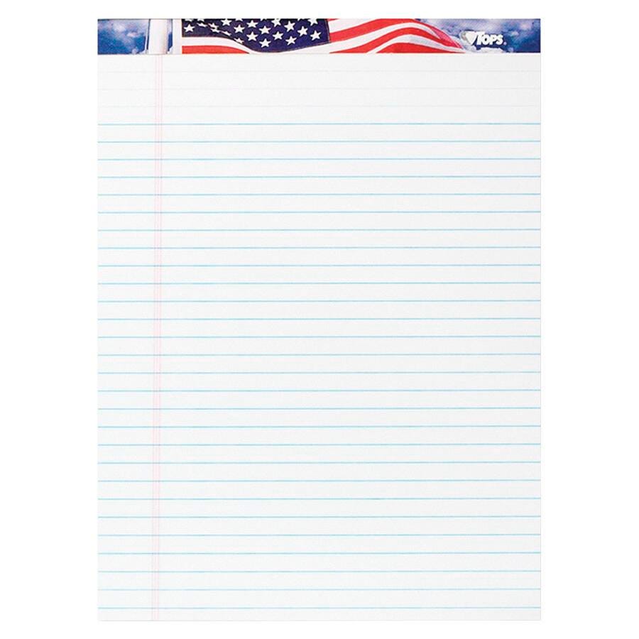 PAD LEGAL AMERICAN PRIDE 8.5X11.75 IN WHITE 50 SHTS PK OF 3 TOP75113