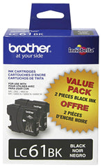 CARTRIDGE INK TONER BROTHER BRTLC612PKS BLACK PK OF 2