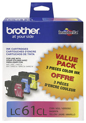 CARTRIDGE INK TONER BROTHER BRTLC613PKS MULTI-COLOR PK OF 3